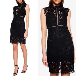 Bardot | Lace Sheath Cocktail Dress in Black US 6